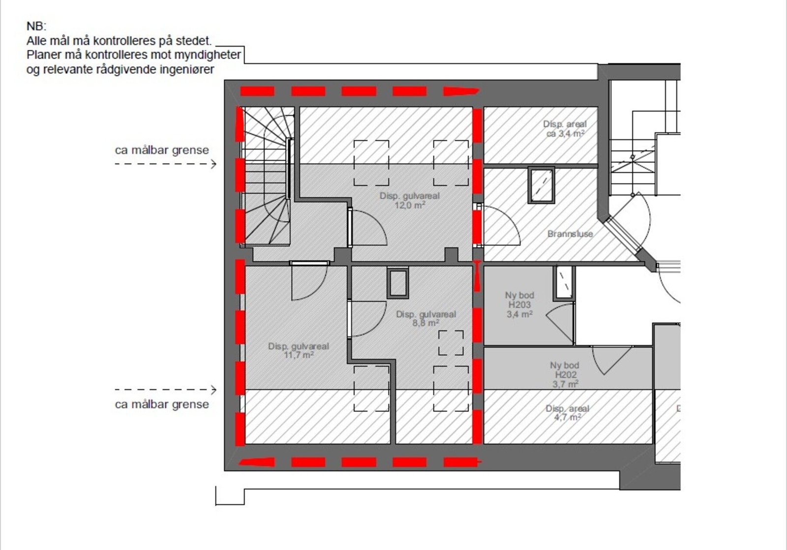 Leiligheten ligger mot ubebygget loft. Lav kostnad for kjøp av areal. Styregodkjennelse (må sendes inn på ny ved eierskifte) og tilbud fra entreprenør foreligger. Planløsningen er kun ment som illustrasjon og kjøper er selv ansvarlig for videre undersøkel Galleribilde