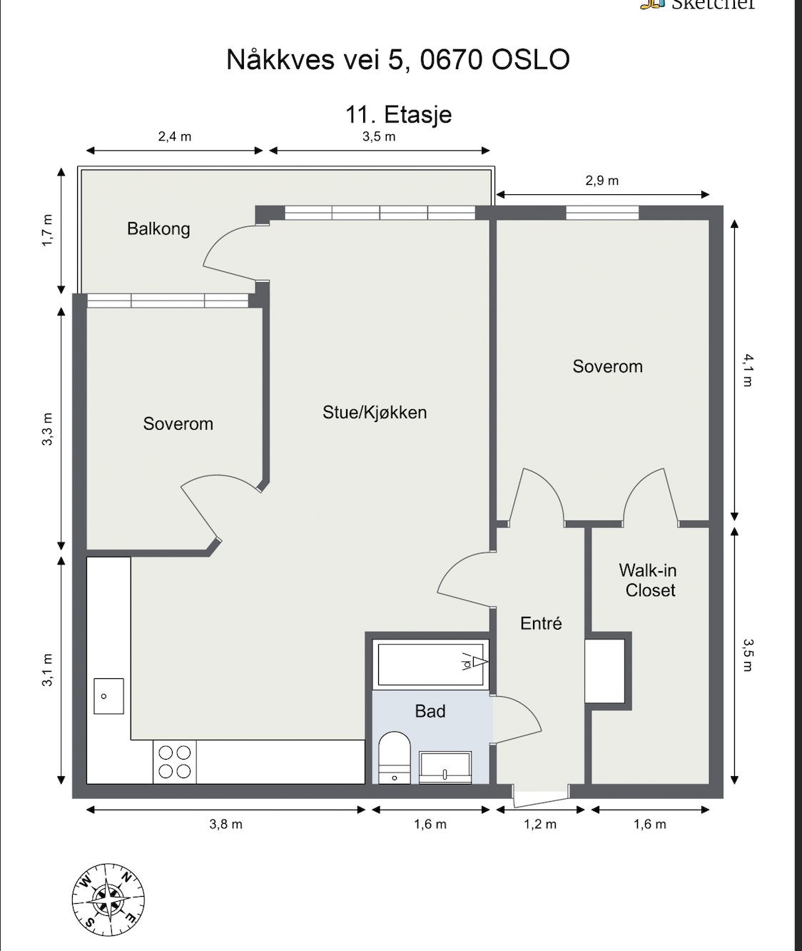 Plantegning. Galleribilde