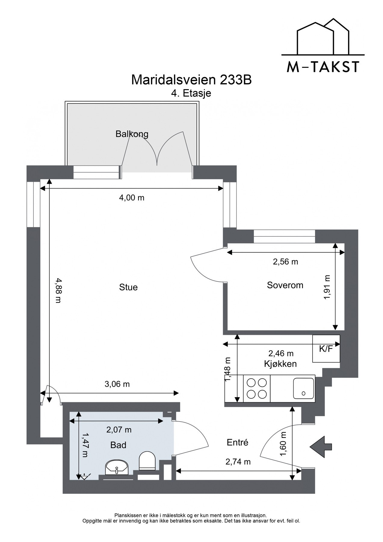 Plantegning - 4 etg. Galleribilde