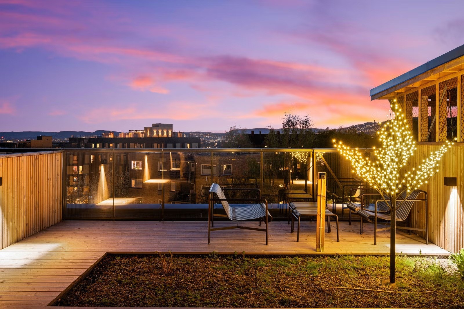 Flotte fellesarealer på takterrassen. Galleribilde