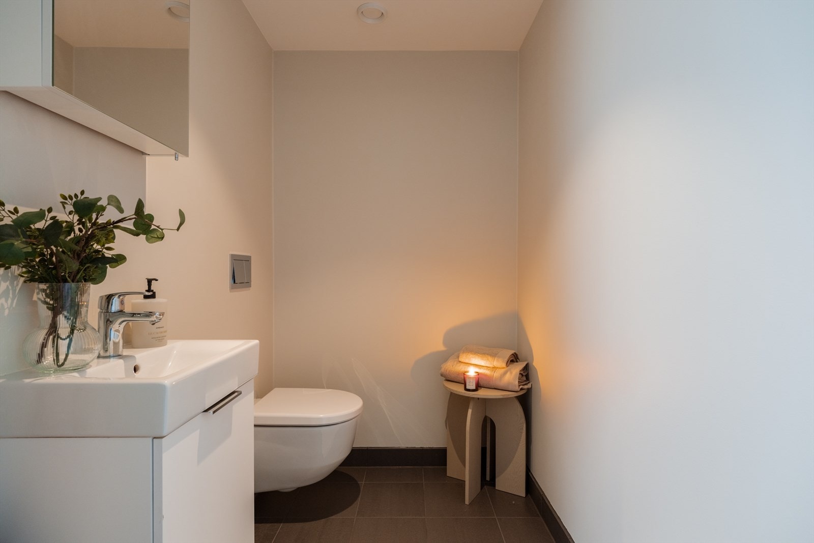 Et praktisk, separat toalett perfekt for familien ved travle morgener. Galleribilde