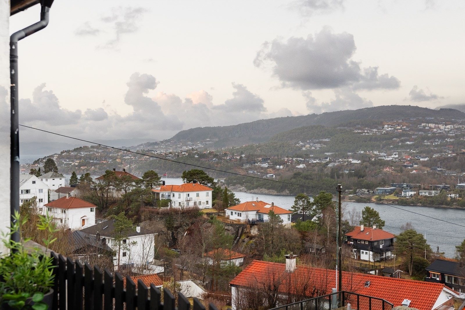 Utsikt fra terrassen Galleribilde