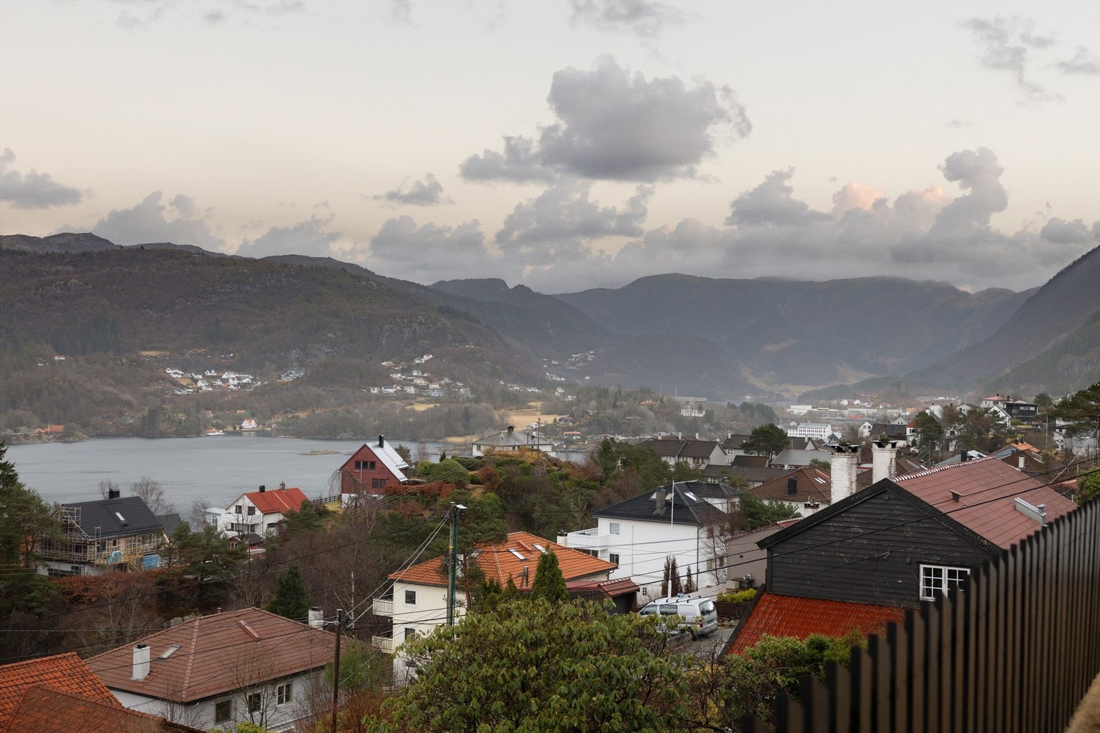 Utsikt fra terrassen Galleribilde