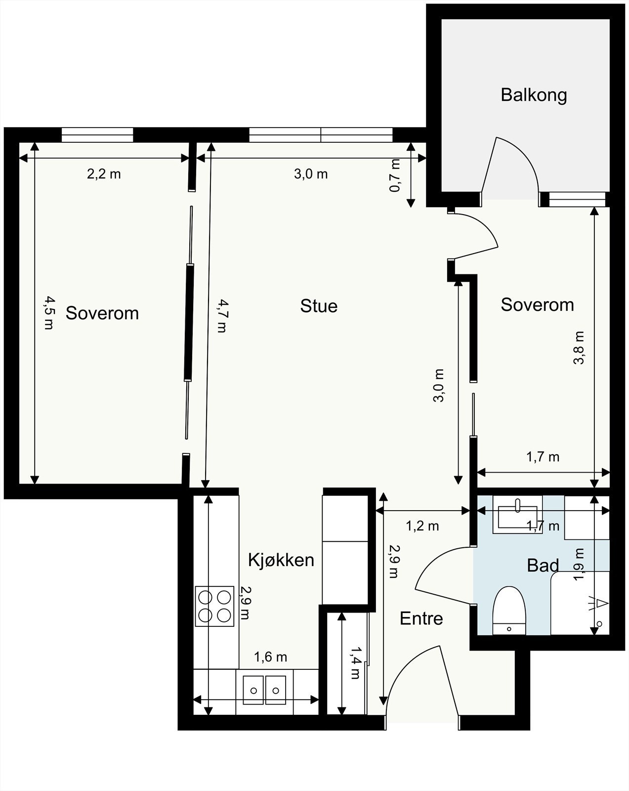 Plantegning Galleribilde