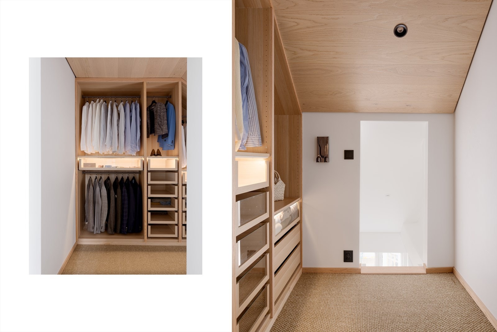 I tilknytning til soverommet er det egen walk-in garderobe, med god plass til oppbevaring. Galleribilde