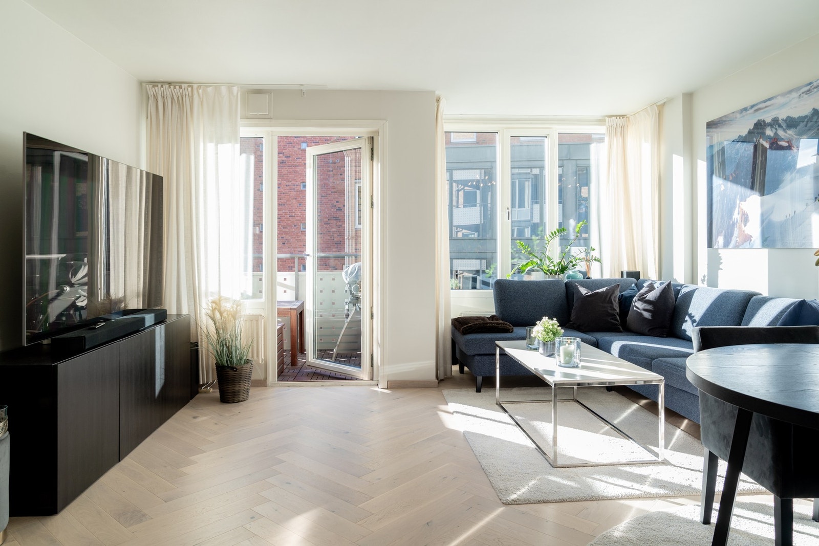 Flotte lysforhold i stuen Galleribilde