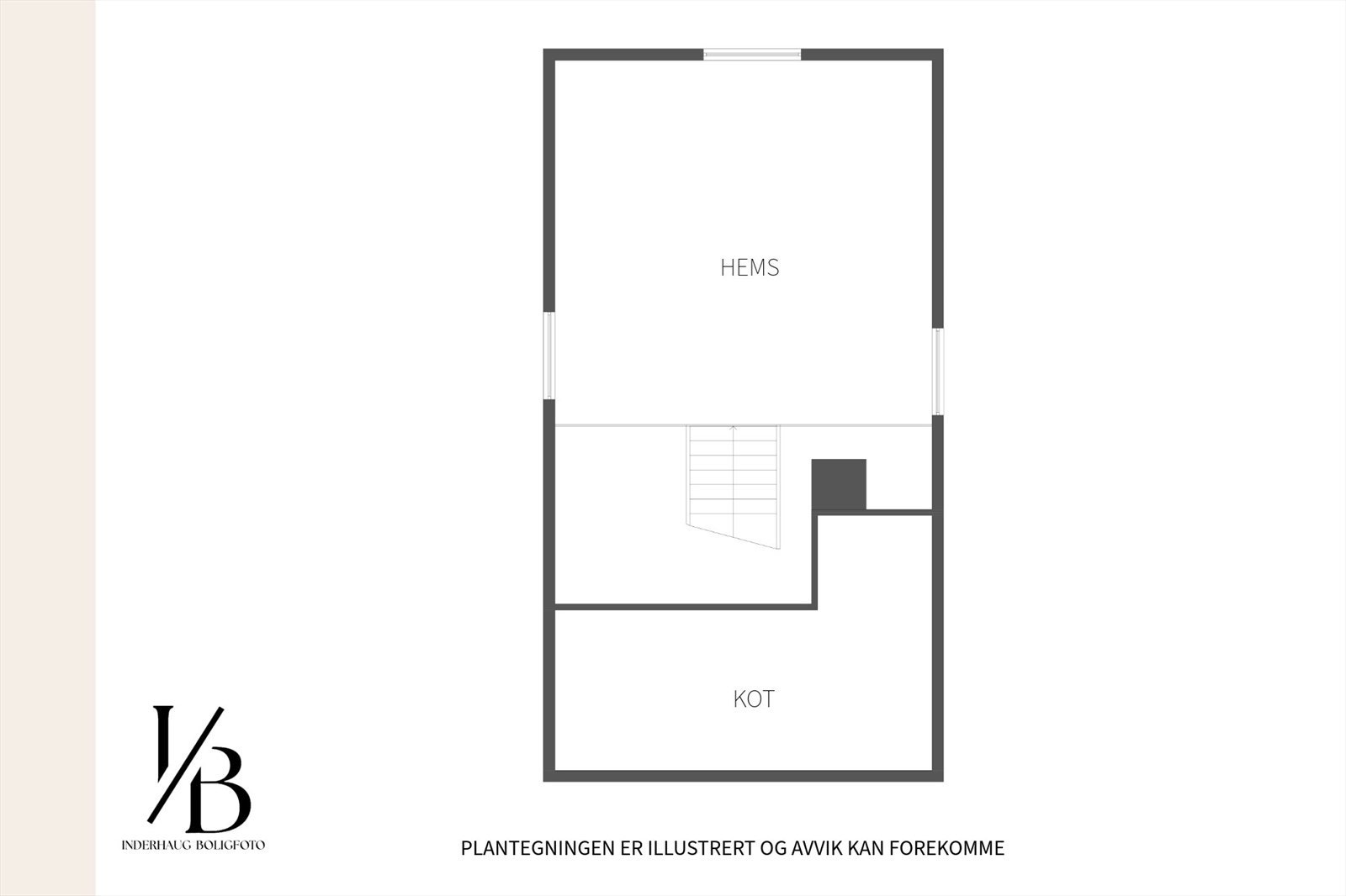 Anneksets loft/ hems. Galleribilde