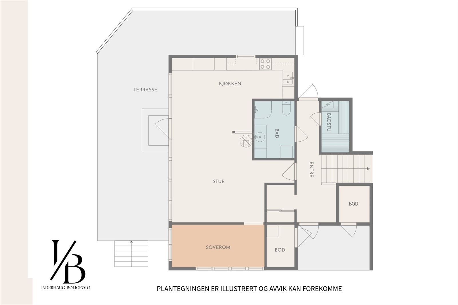 Plantegning 1. etasje. Galleribilde