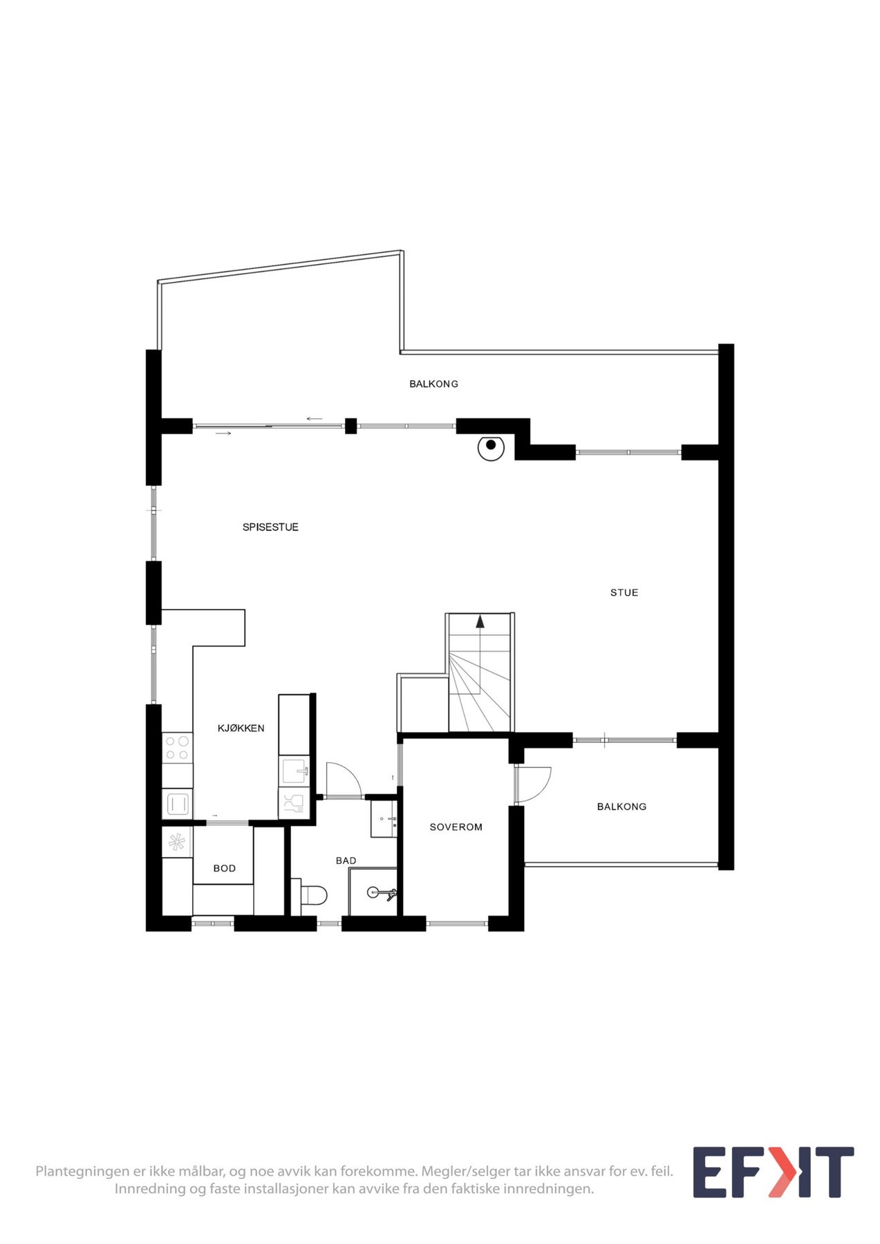 2D Plantegning - 2.etasje. Galleribilde