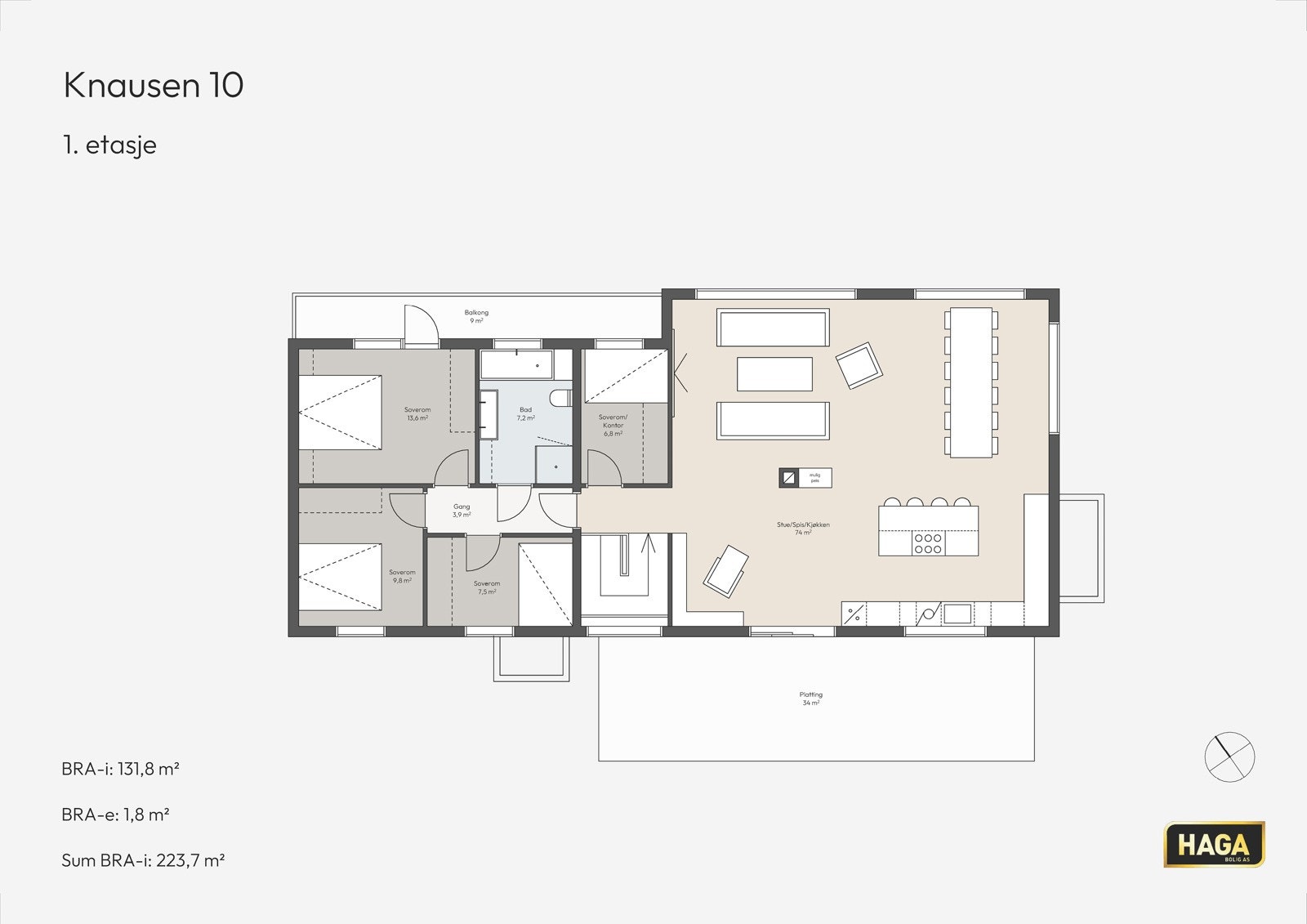 Plantegning 2. etasje. Galleribilde