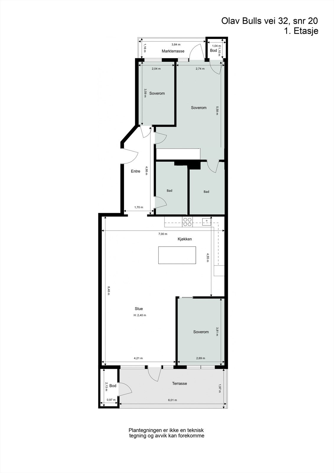 Alternativ plantegning Galleribilde
