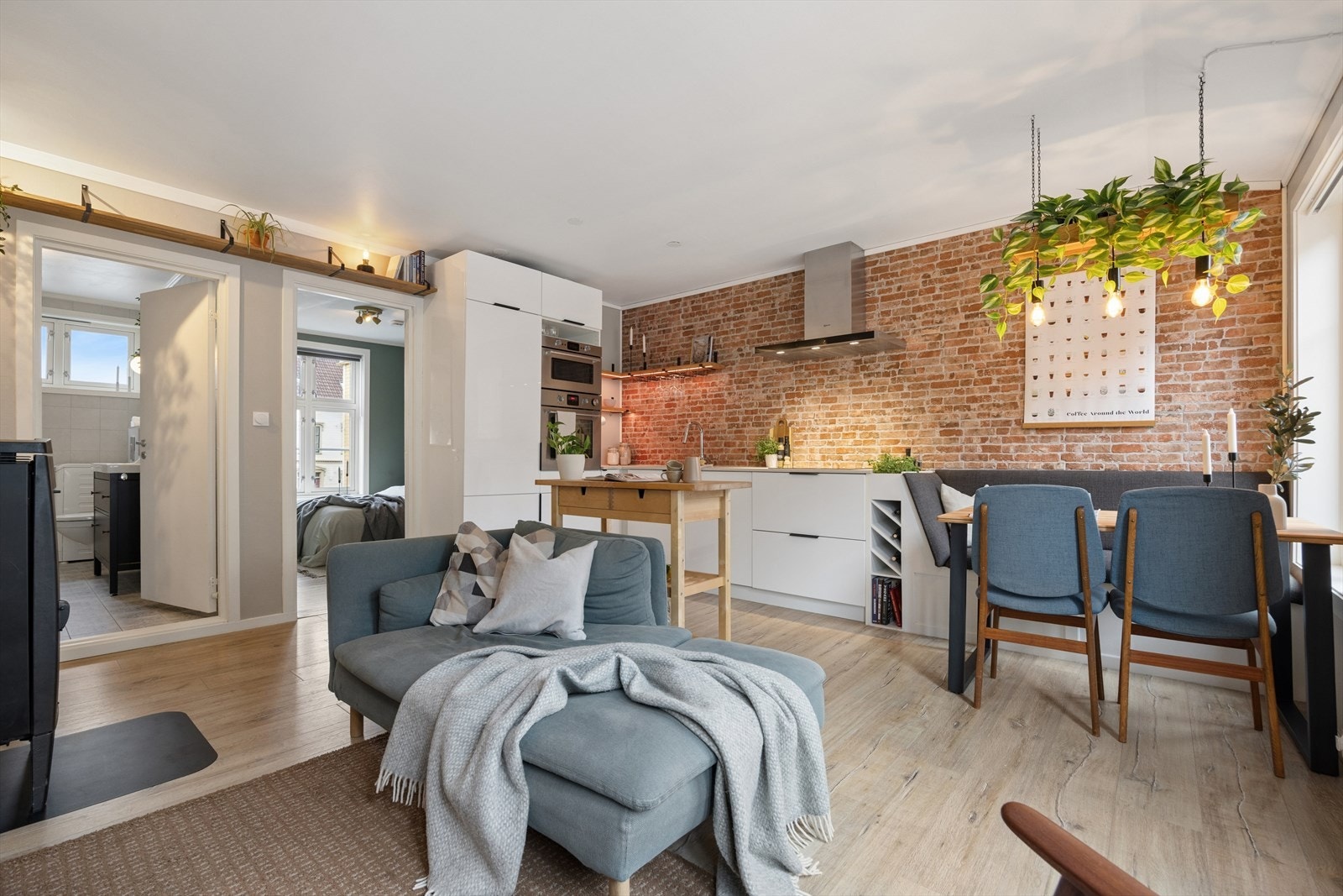 Oversikt over den sosiale sonen, som binder sammen alle funksjoner på en elegant måte. Galleribilde