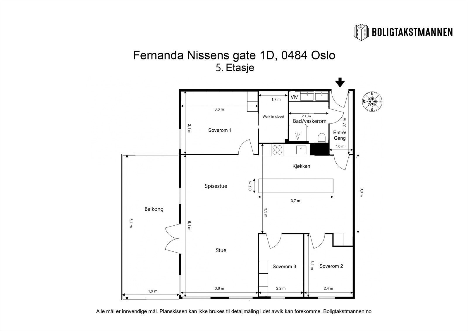 Plantegning til orientering. Galleribilde