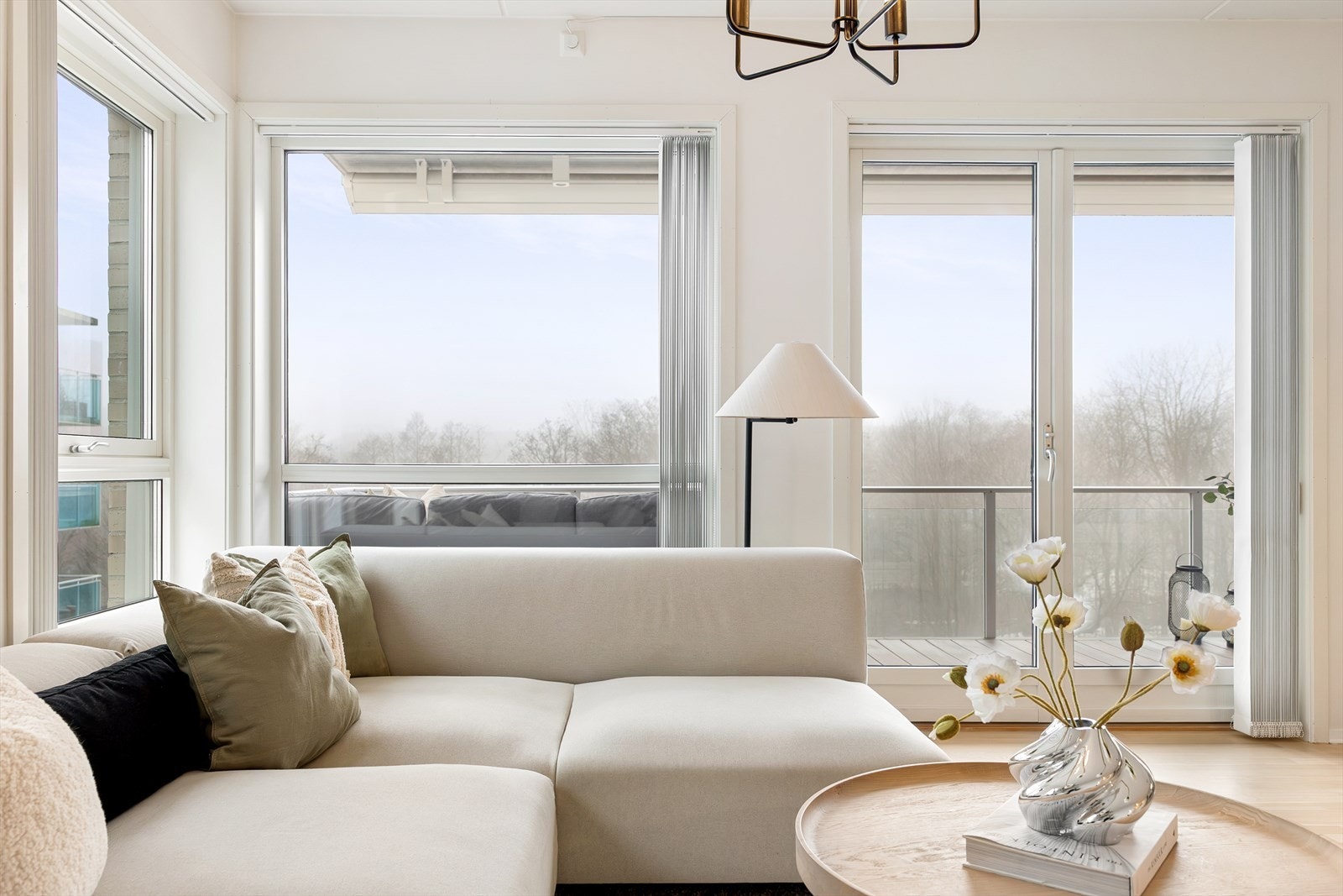 Leiligheten har balansert ventilasjon, som gir et sunt og behagelig inneklima året rundt. Galleribilde