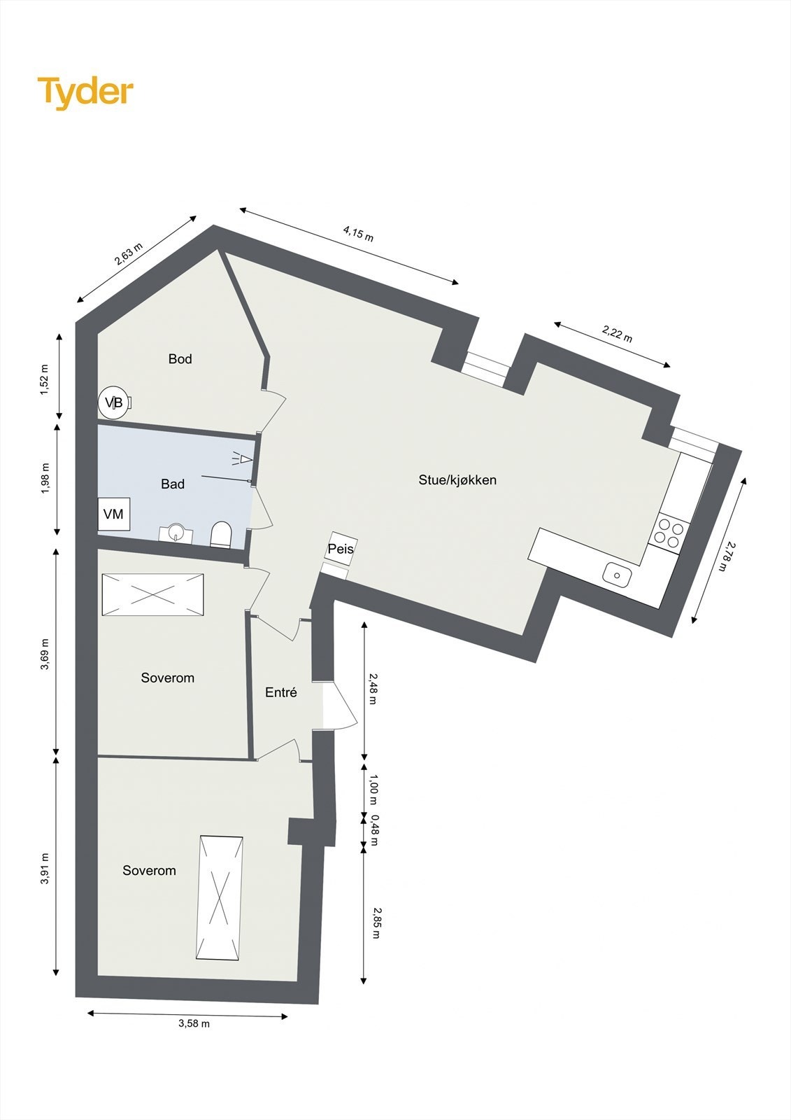 Plantegning. Galleribilde