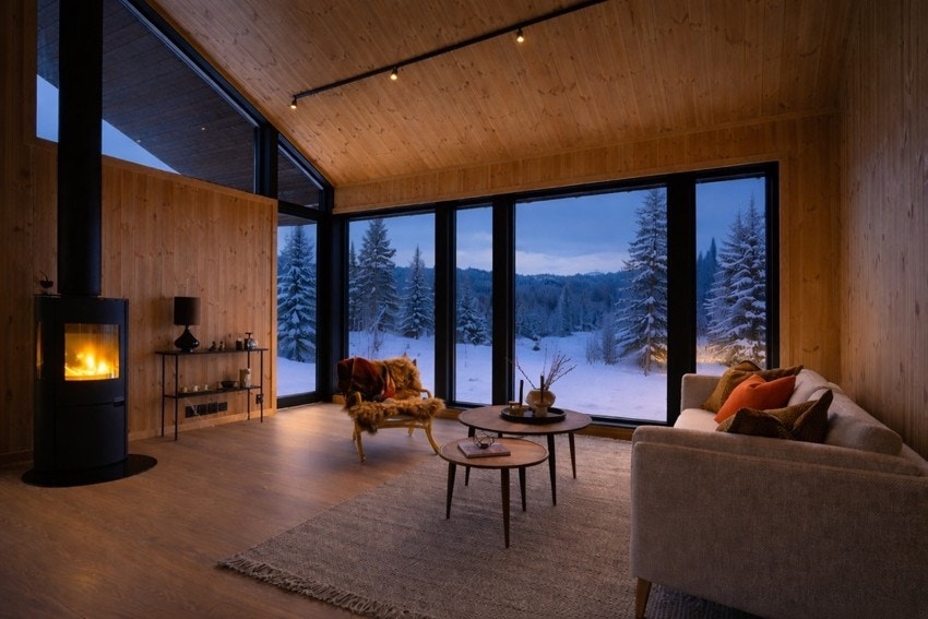 Kveldstemning stue Galleribilde