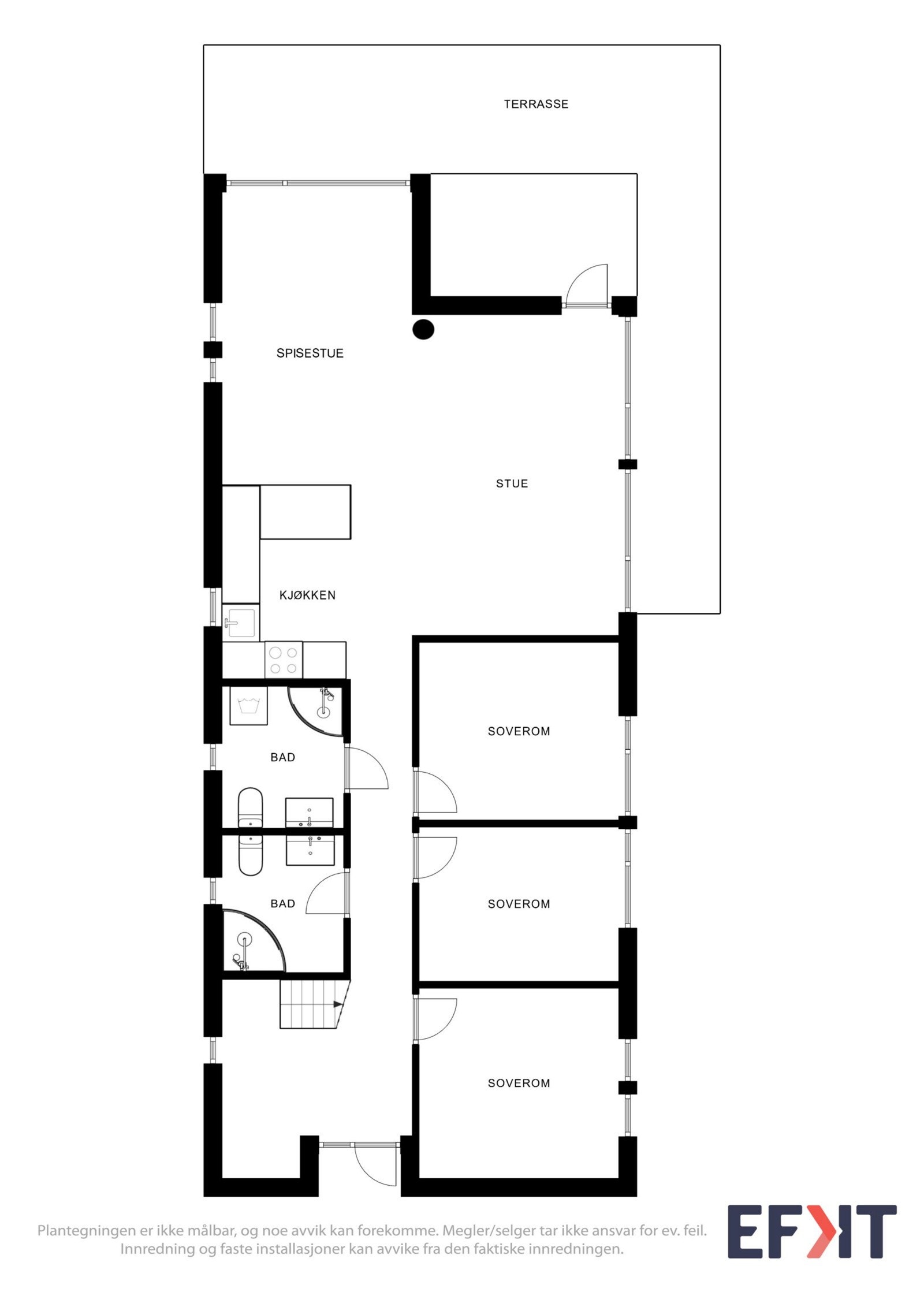 Plantegning 1.etasje Galleribilde