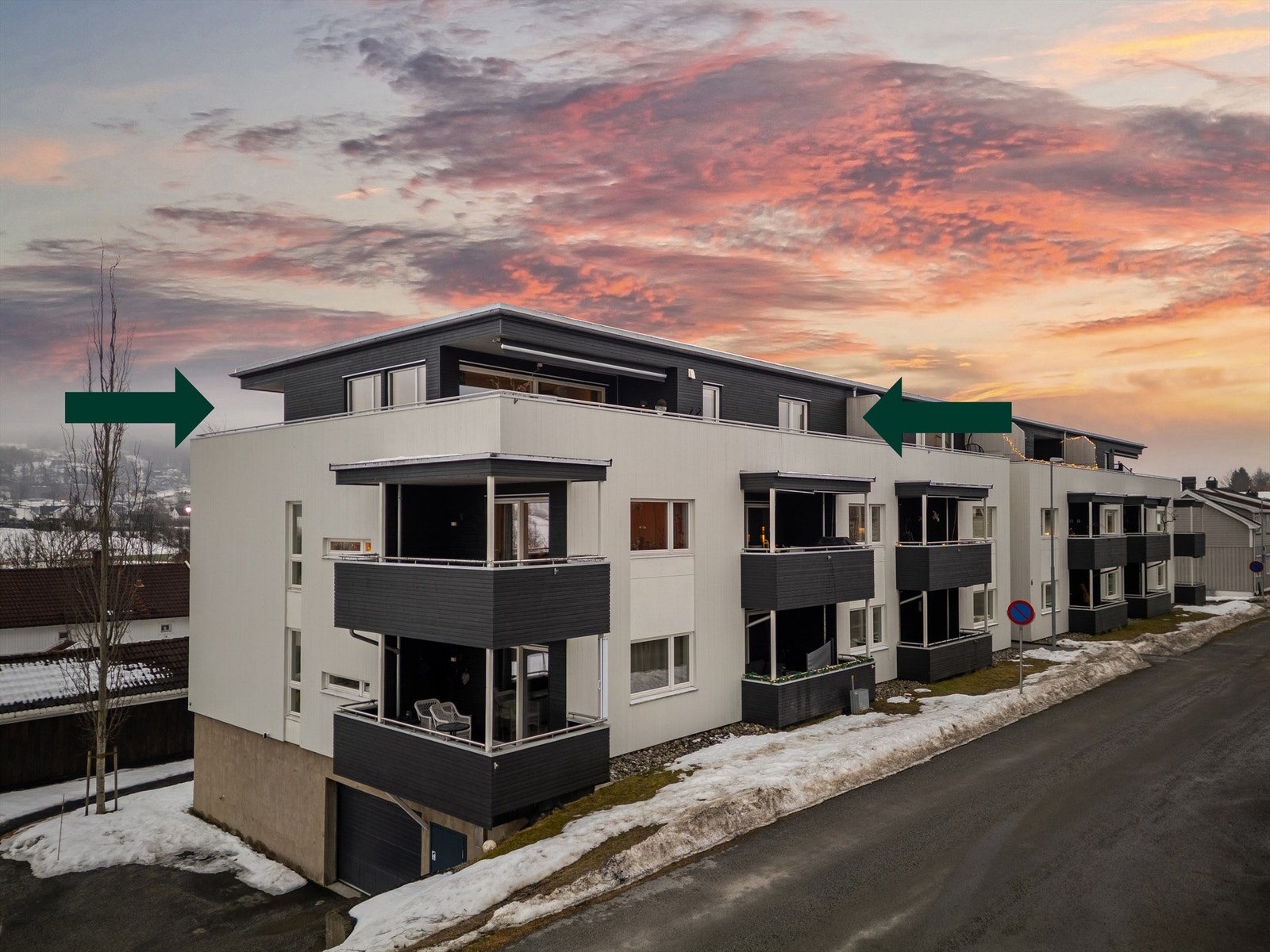 Lekker, topp-/hjørneleilighet beliggende sentralt i Vestfossen Galleribilde