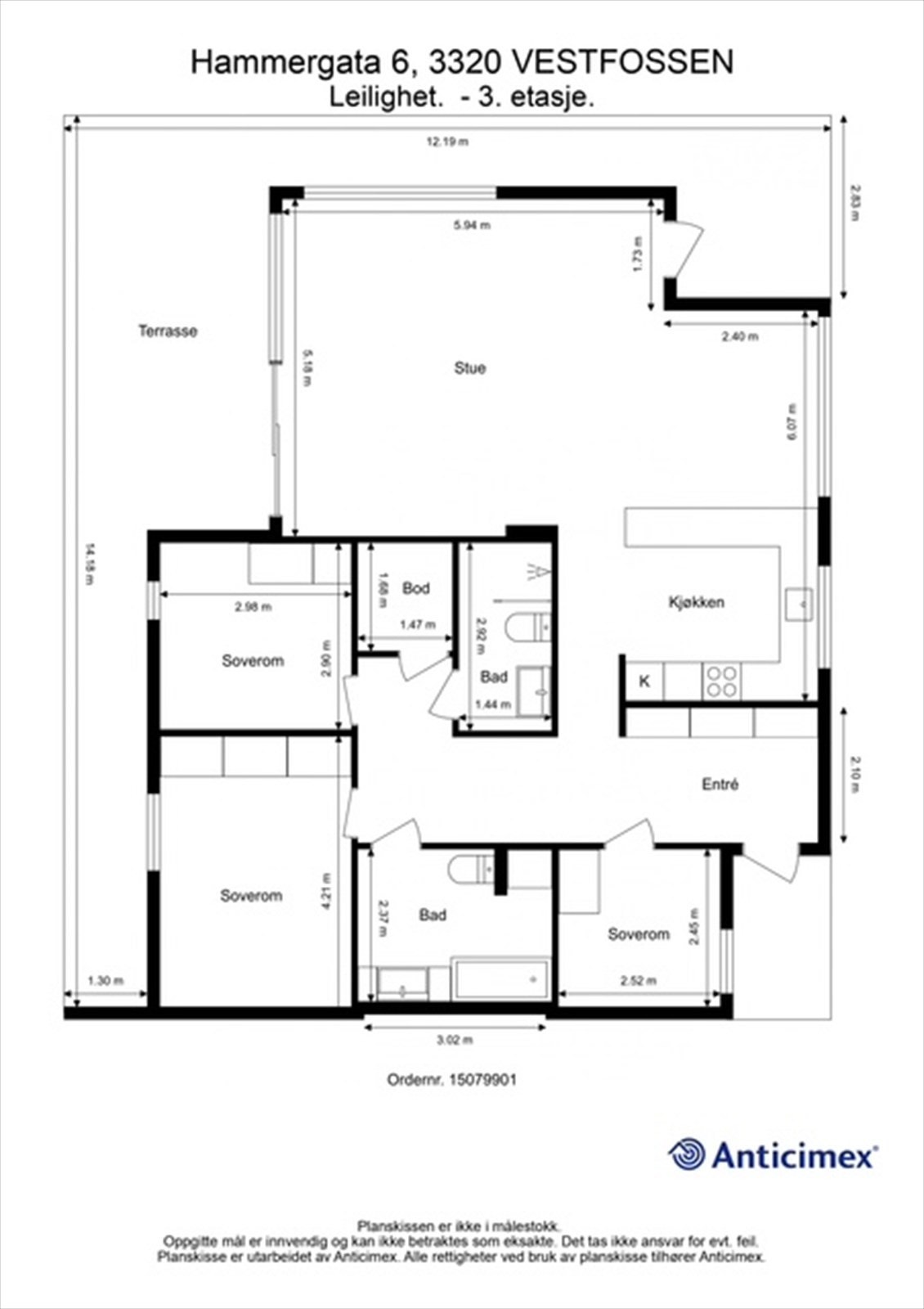 Plantegning Galleribilde