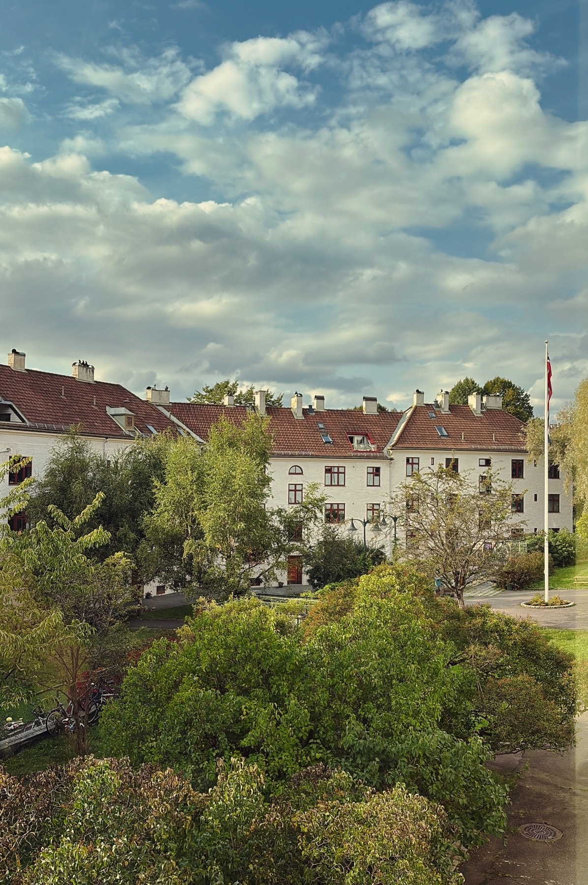 Selgers bilde; utsyn på sommerstid. Galleribilde
