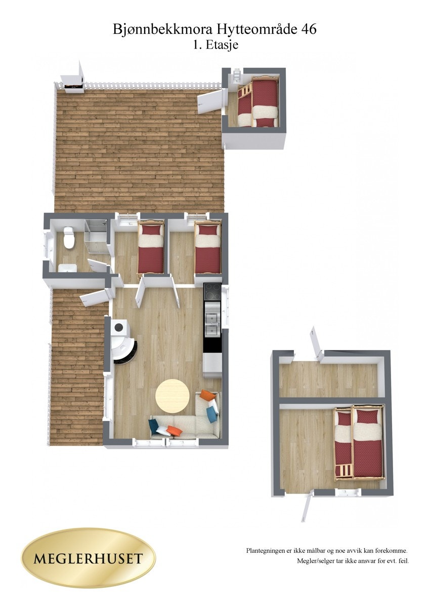 Plantegning 3D. Galleribilde