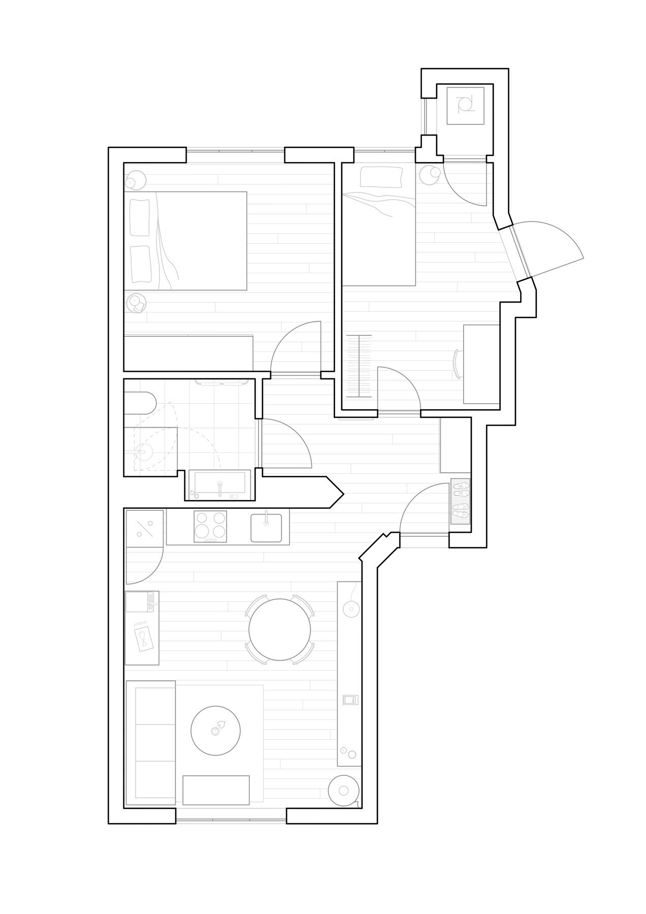 Møbleringsplan tegnet av selger. Galleribilde