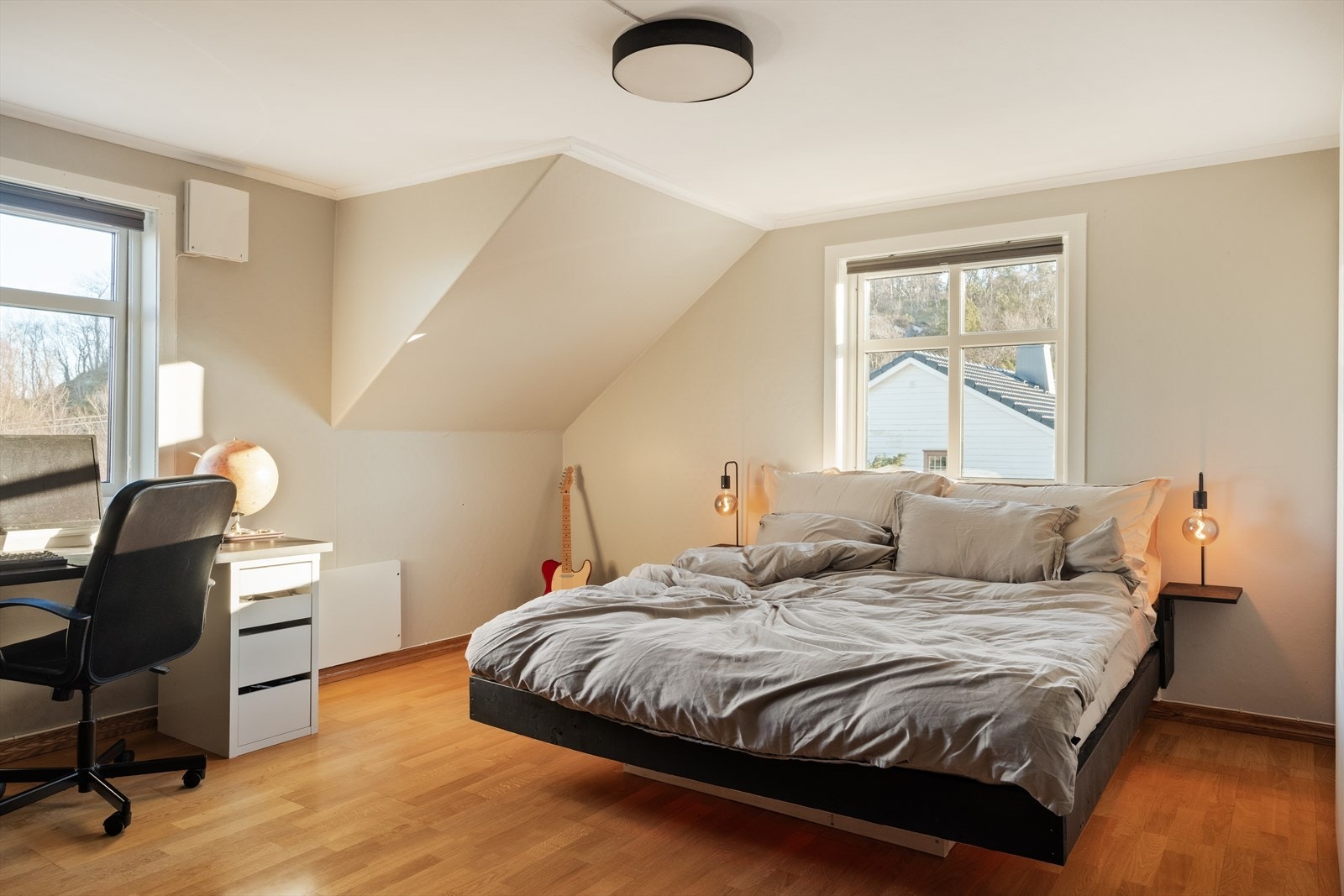 Det 2. soverommet er målt til 18,4m² Galleribilde