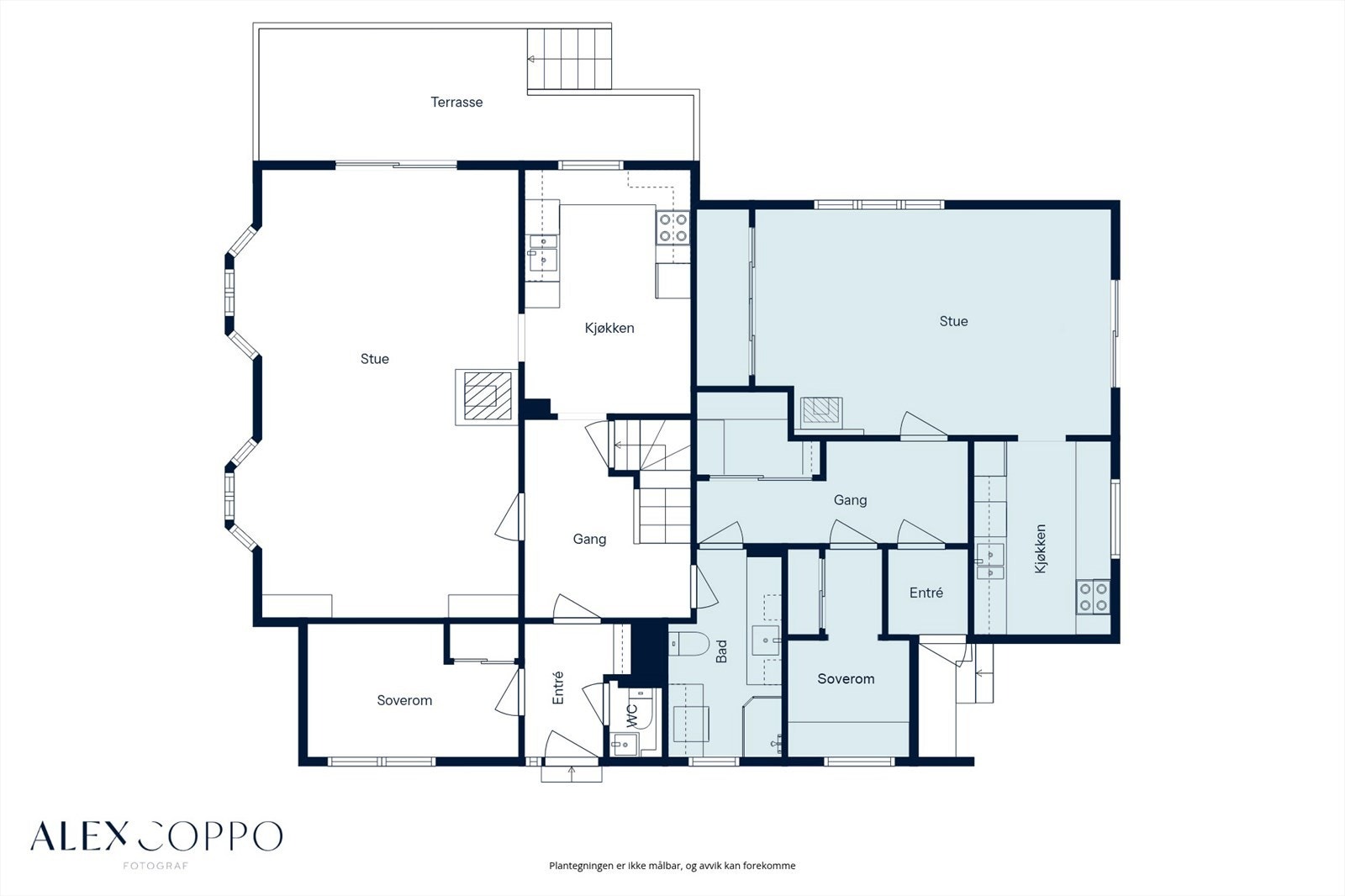 Plantegning 1. etasje (Utleiehybel) Galleribilde