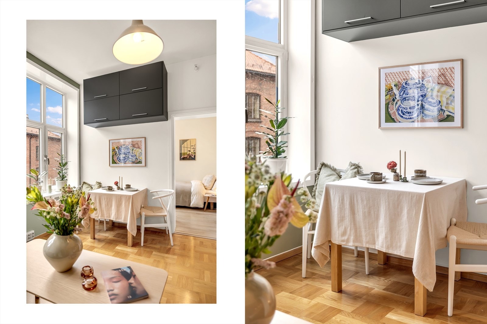 Hyggelig spiseplass ved vindu! Galleribilde