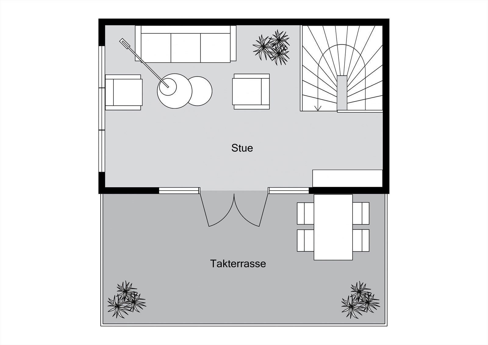 Planløsning 3. etasje Galleribilde