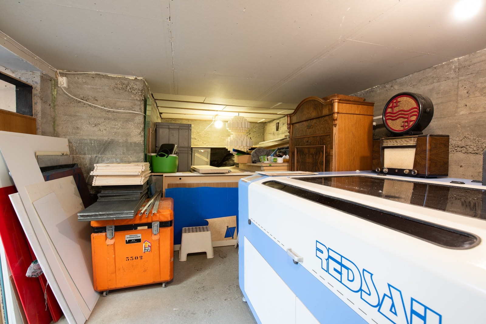 Det er god plass til å mekke for den kreative, eller lagre diverse utstyr. Galleribilde