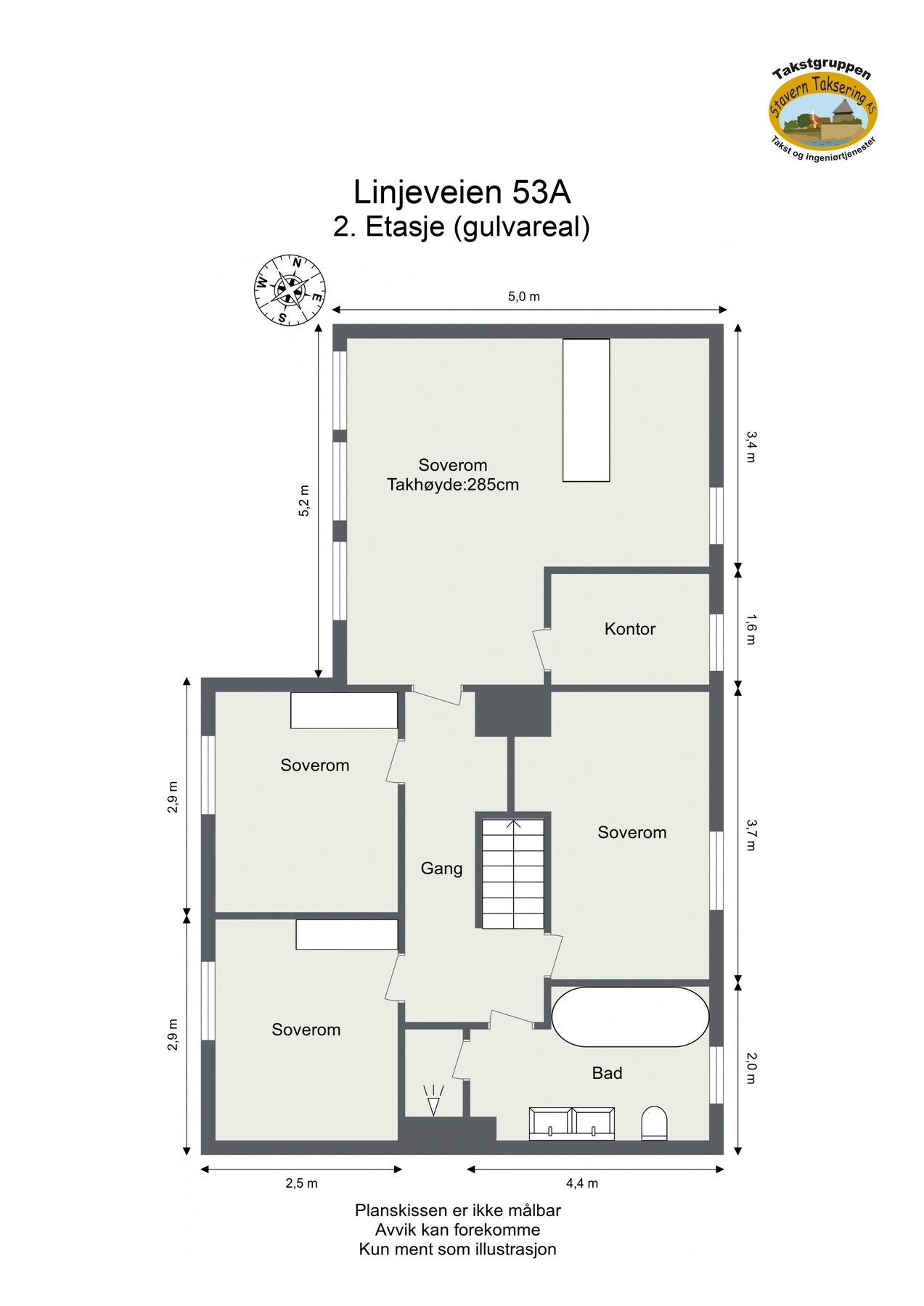 Plantegning 2.etasje. Galleribilde