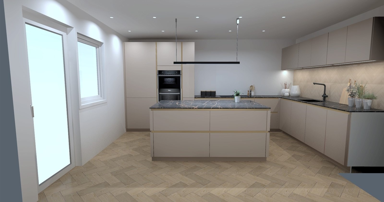 Vi har hentet inn to alternativ på kjøkken. Et unikt og eksklusivt kjøkken fra serien Senso inn line. Se mer informasjon i salgsoppgaven. Galleribilde