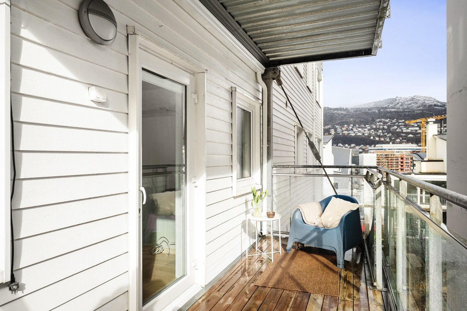 Leiligheten byr på en flott balkong på 9 kvm. Galleribilde