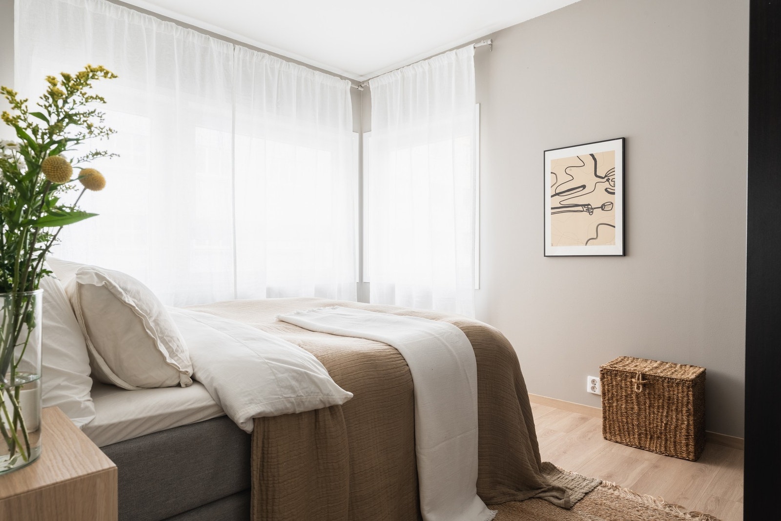 Flott soverom som måler 11,9 kvm. Galleribilde