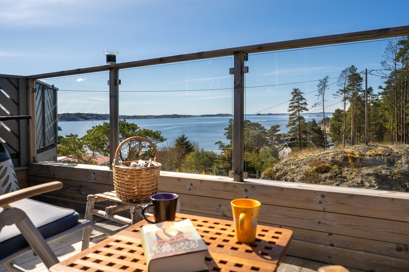 Uteplass med skjerming Galleribilde