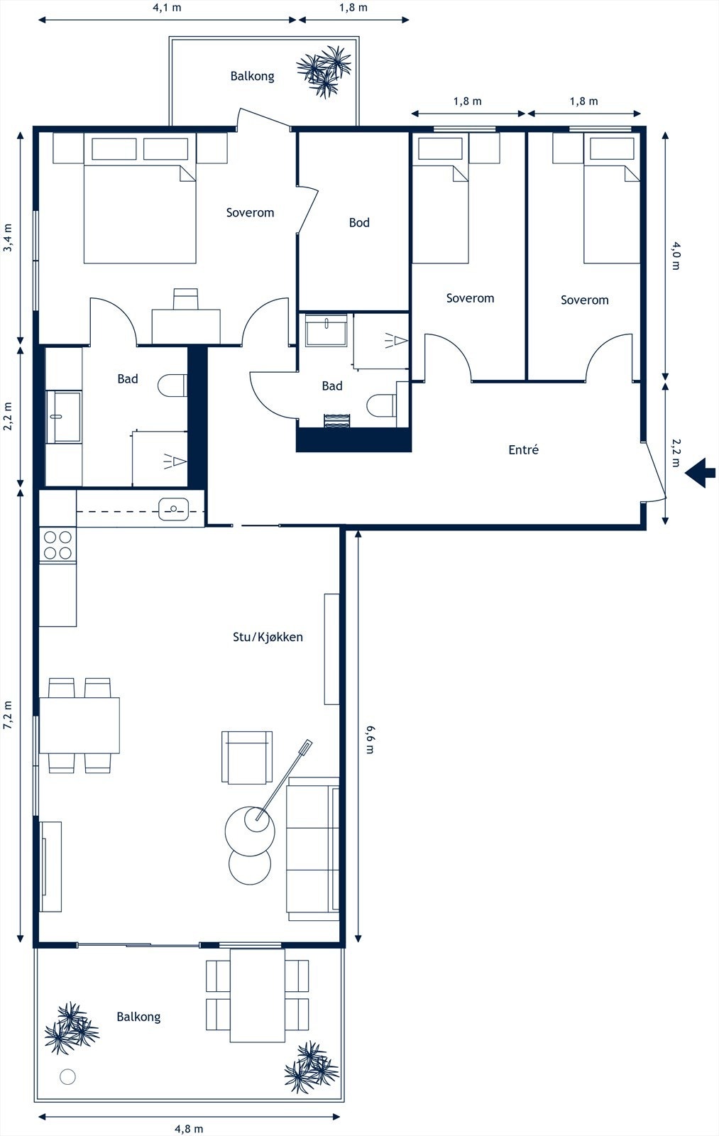 Plantegning Galleribilde