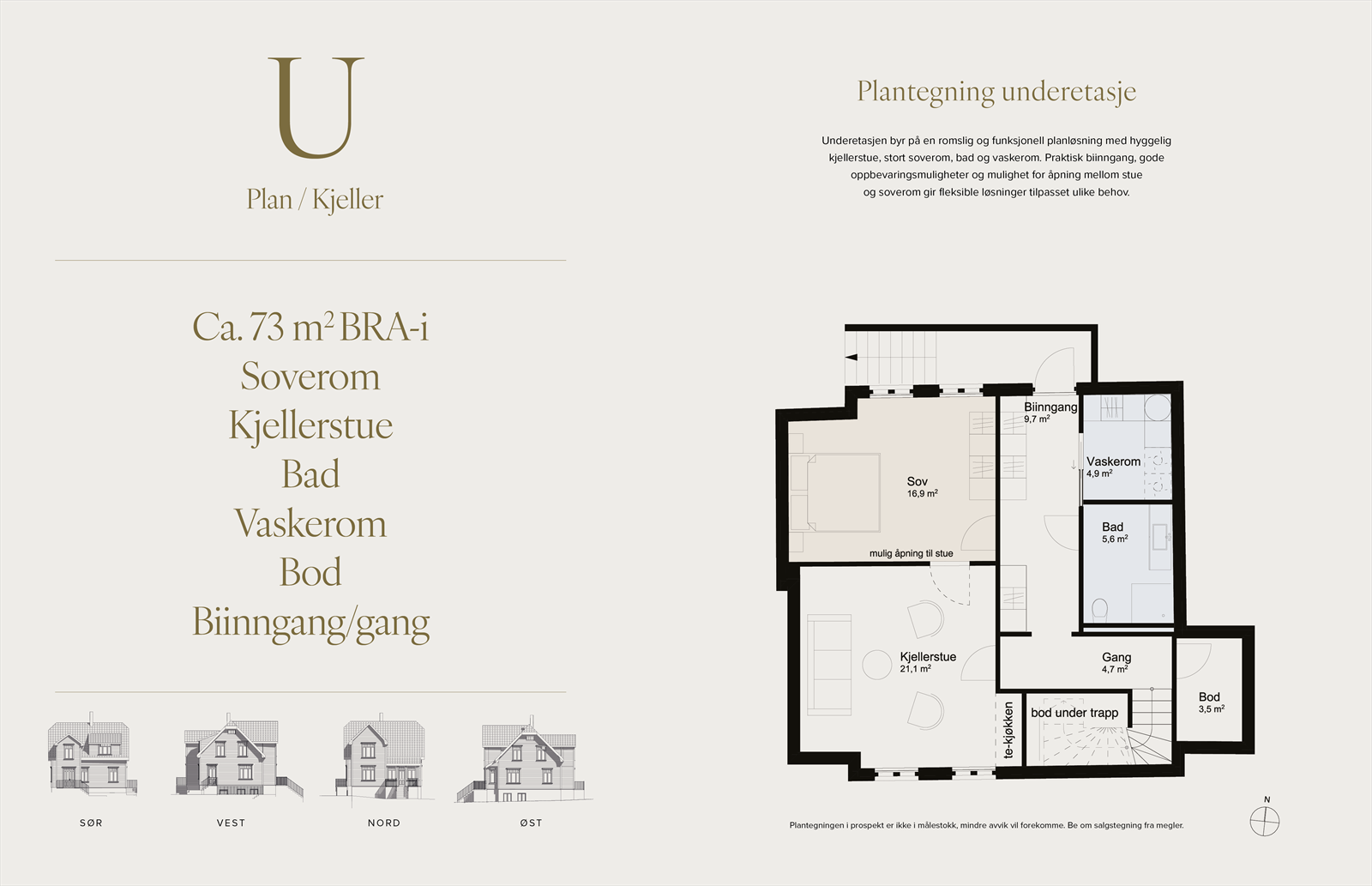 Planløsning U etg Galleribilde
