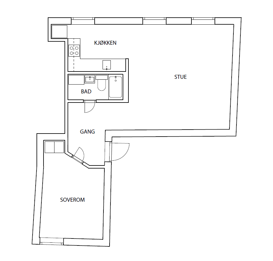 Plantegning. Galleribilde