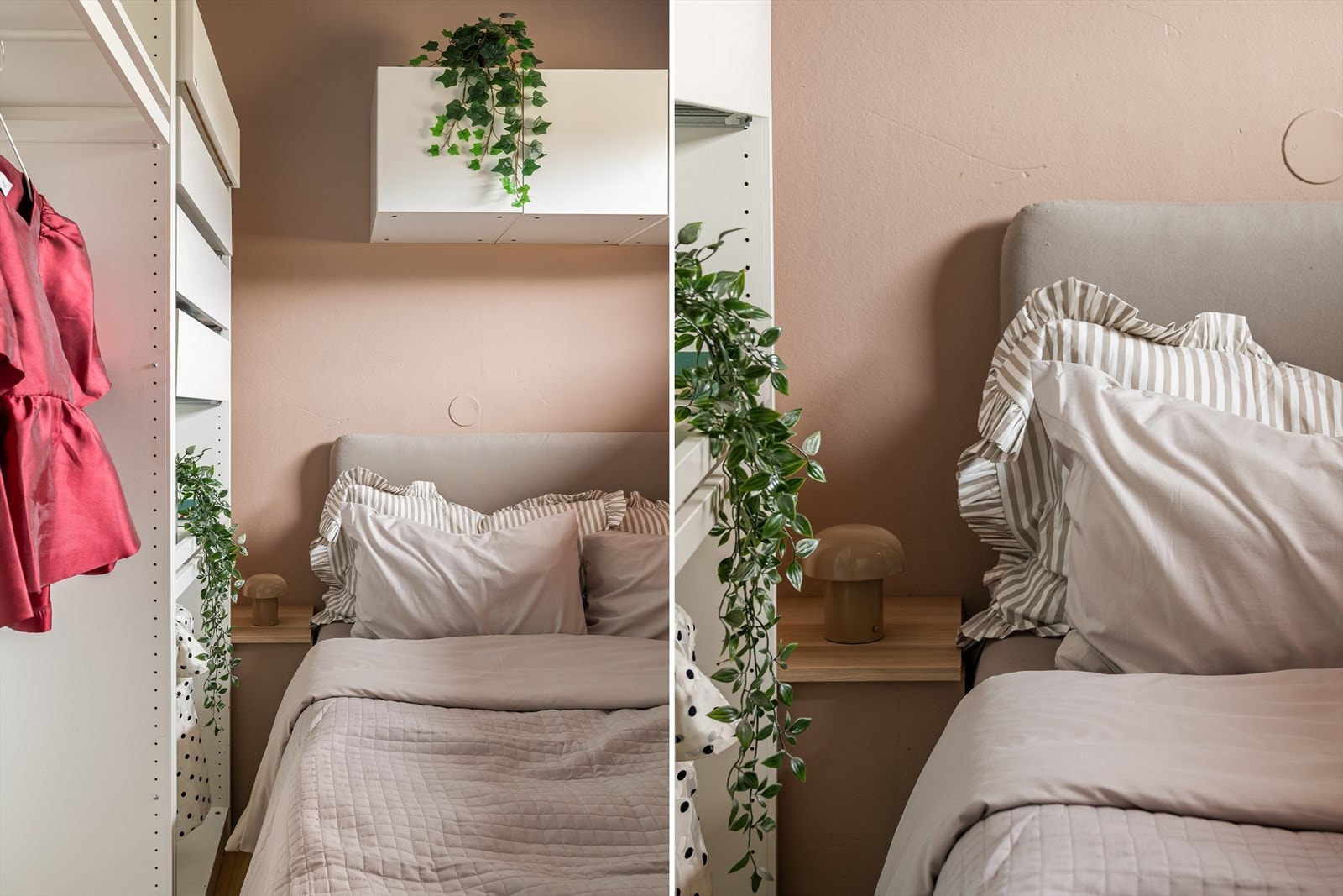 Det store garderobeskap med oppvaring medfølger også leiligheten. Galleribilde