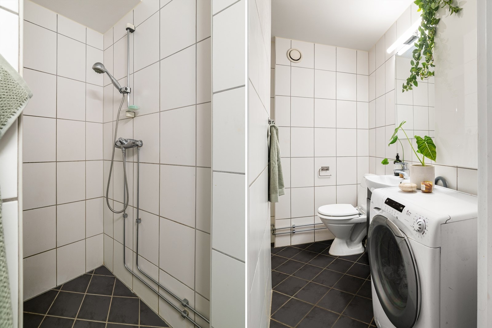 Badene i borettslaget ble pusset opp i 2004 i regi av borettslaget. Galleribilde