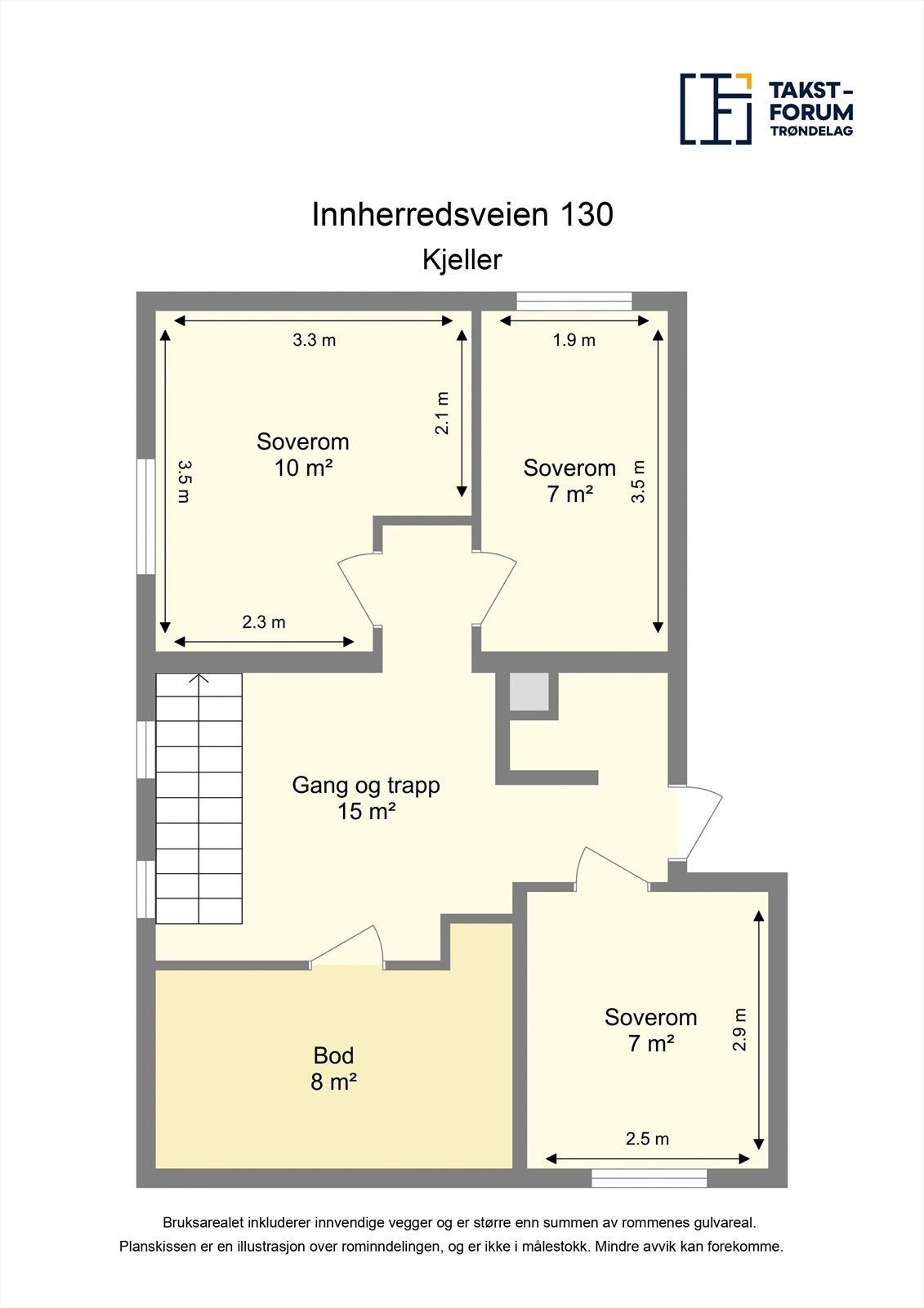 Planskisse kjeller. Galleribilde