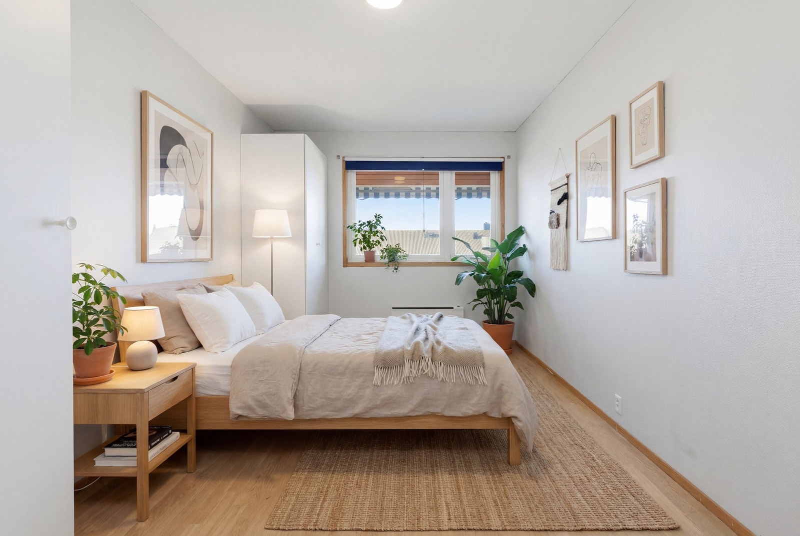 Digitalt stylet og oppusset soverom. Galleribilde