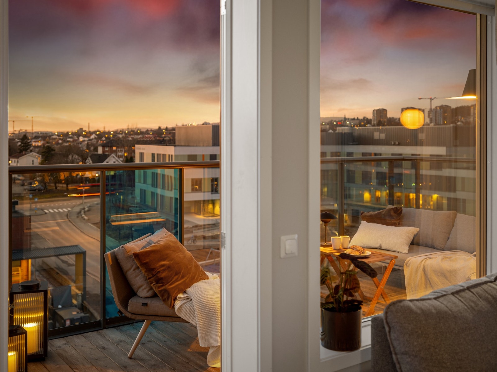 Varme sommerkvelder kan nytes på den herlige balkongen. Galleribilde