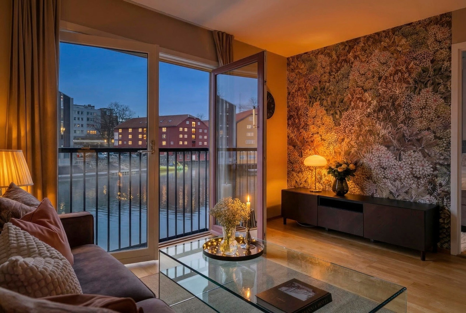 Nyt utsikten av Nidelva fra sofakroken! Galleribilde