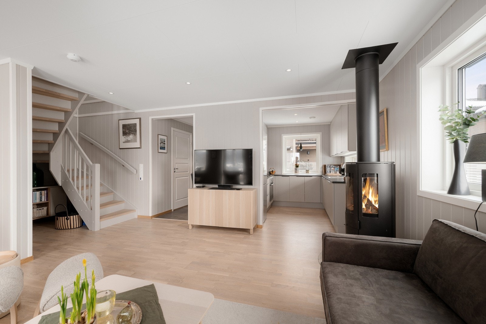 Balansert ventilasjon sørger for et sunt og behagelig inneklima i hele boligen. Galleribilde