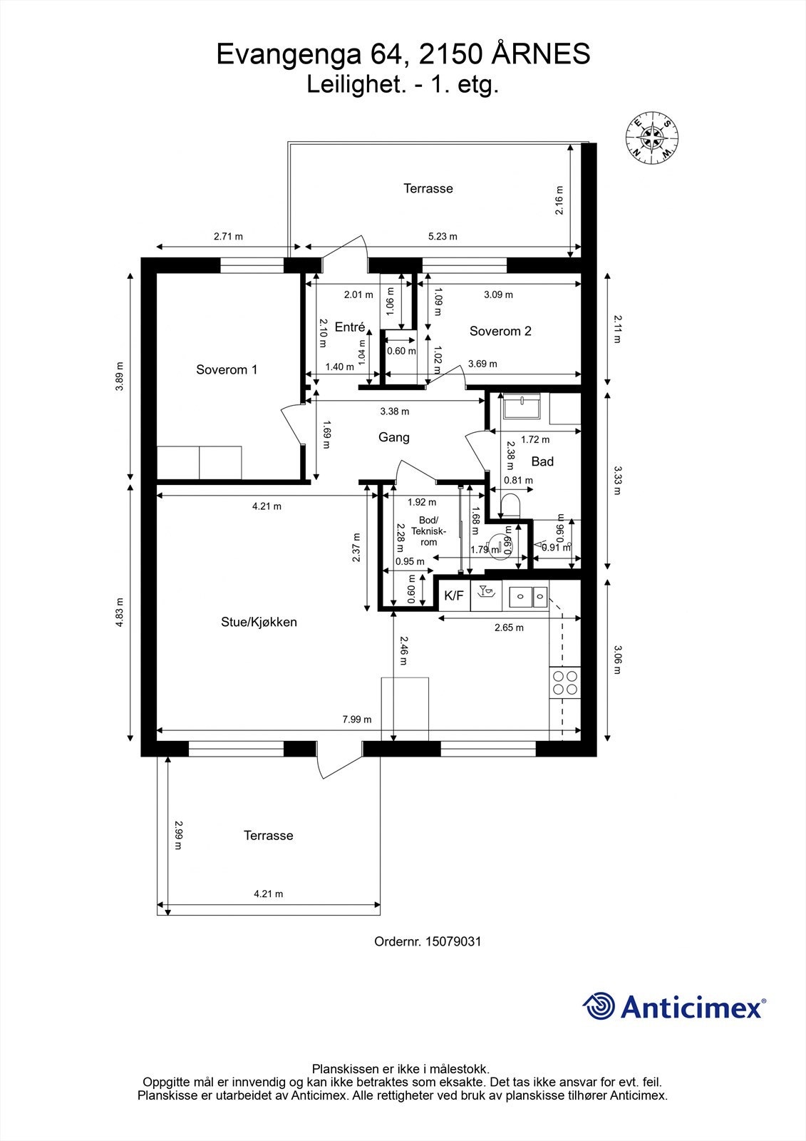 Plantegning - 1. etasje. Galleribilde