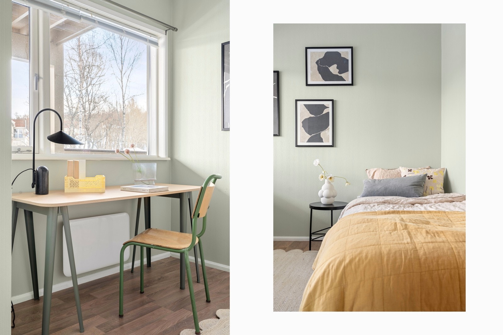 Her er det også god plass for skrivepulten ved vinduet. Galleribilde