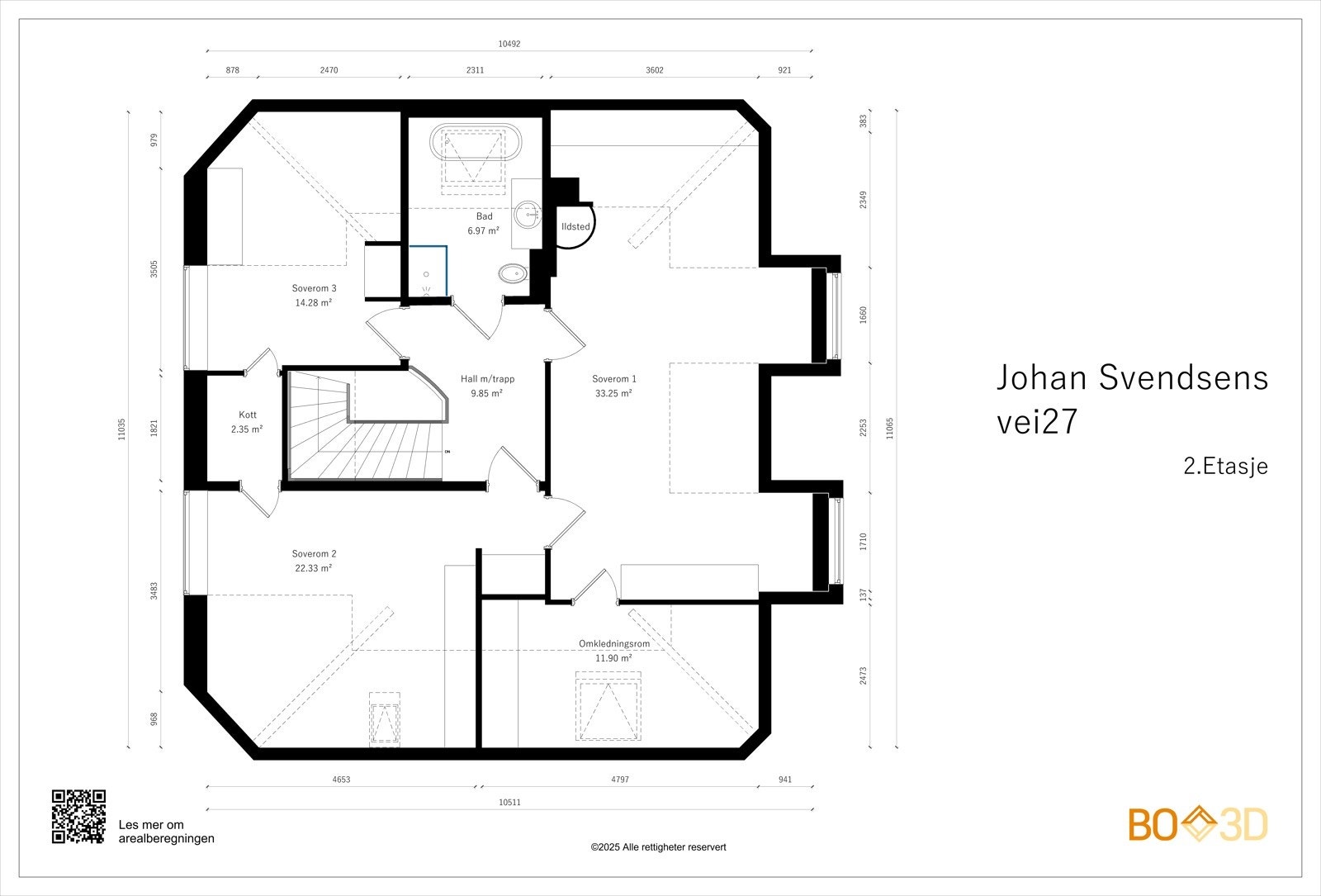 Plantegning 2. etasje. Galleribilde