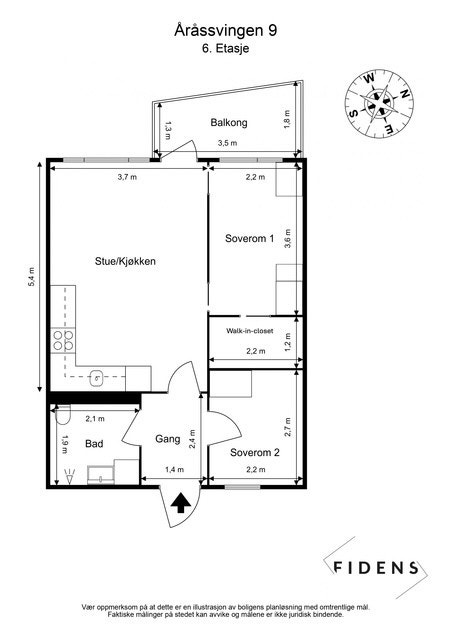 Plantegning Galleribilde